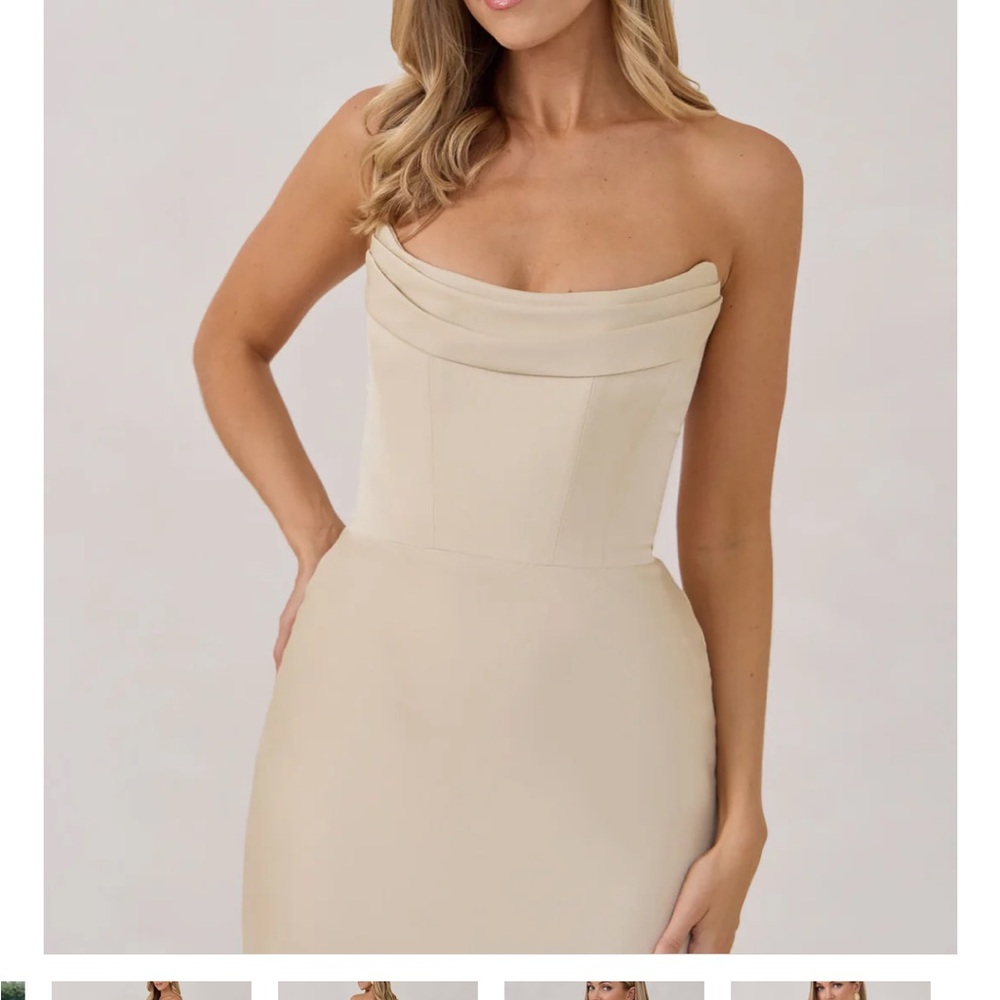 Park & Fifth Strapless Beige Dress